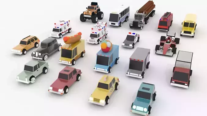 Cartoon Cars Pack pro