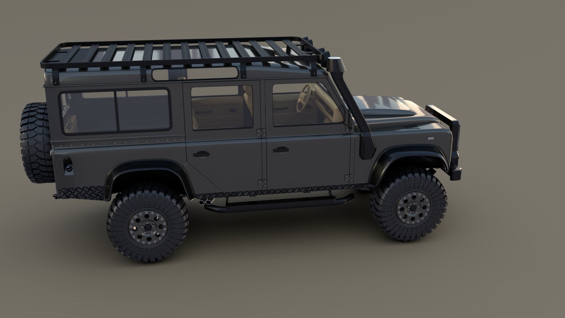 Land Rover Defender 110 Custom v1 3D model_10