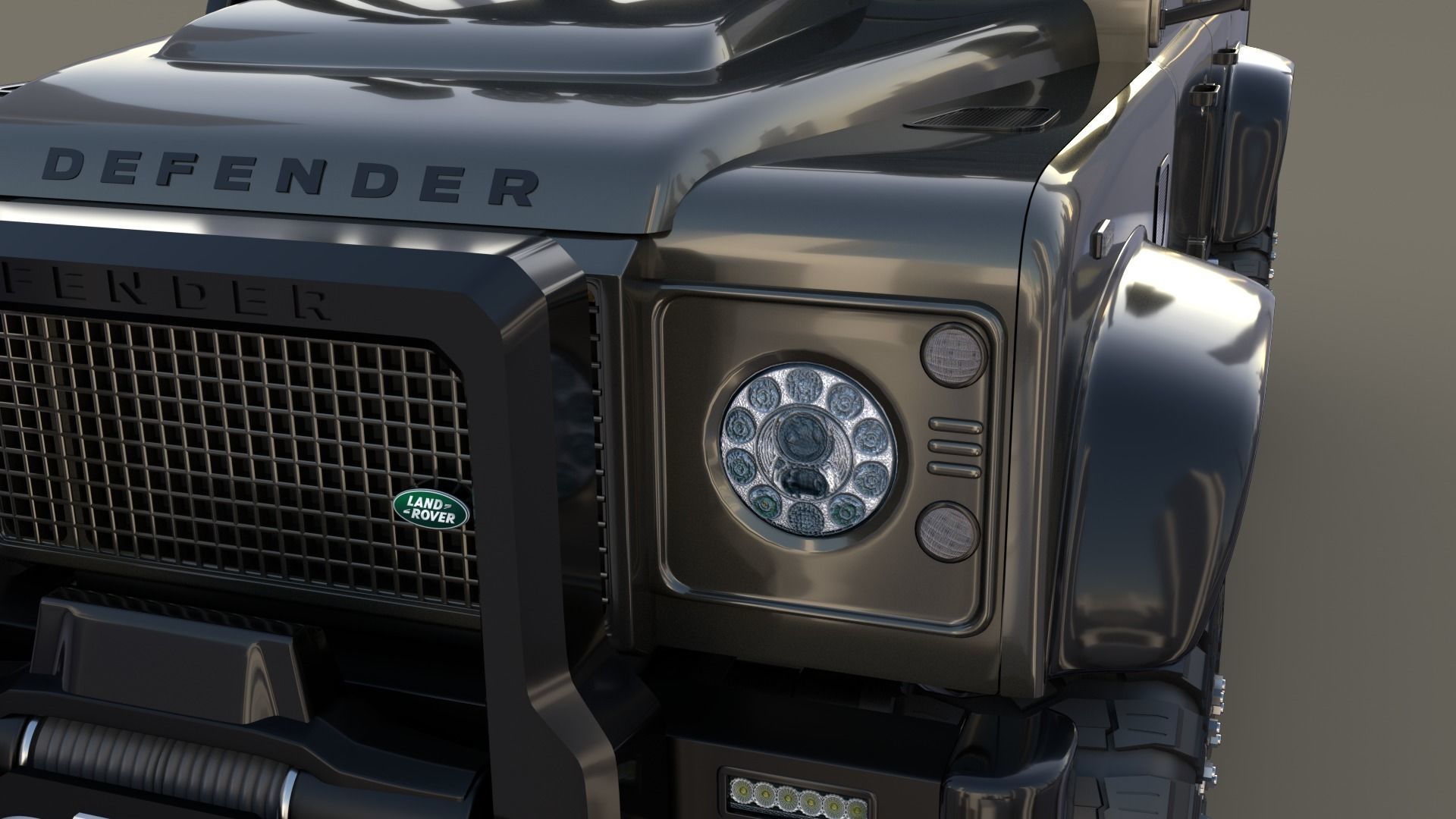 Land Rover Defender 110 Custom v1 3D model_21