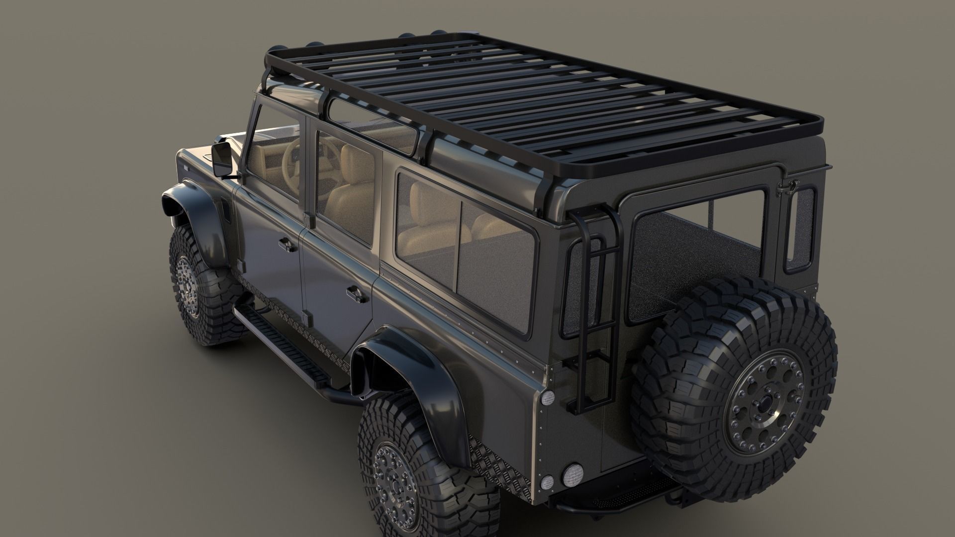 Land Rover Defender 110 Custom v1 3D model_14