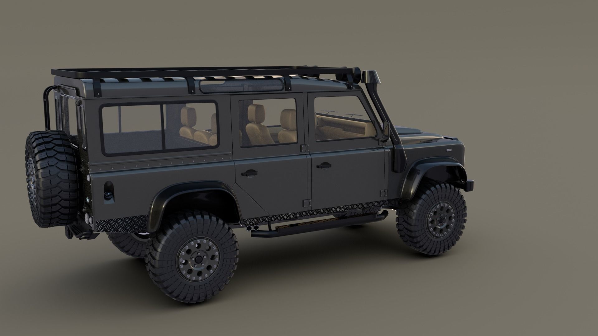 Land Rover Defender 110 Custom v1 3D model_1
