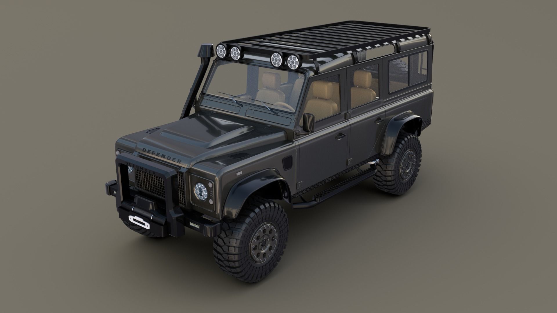 Land Rover Defender 110 Custom v1 3D model_7