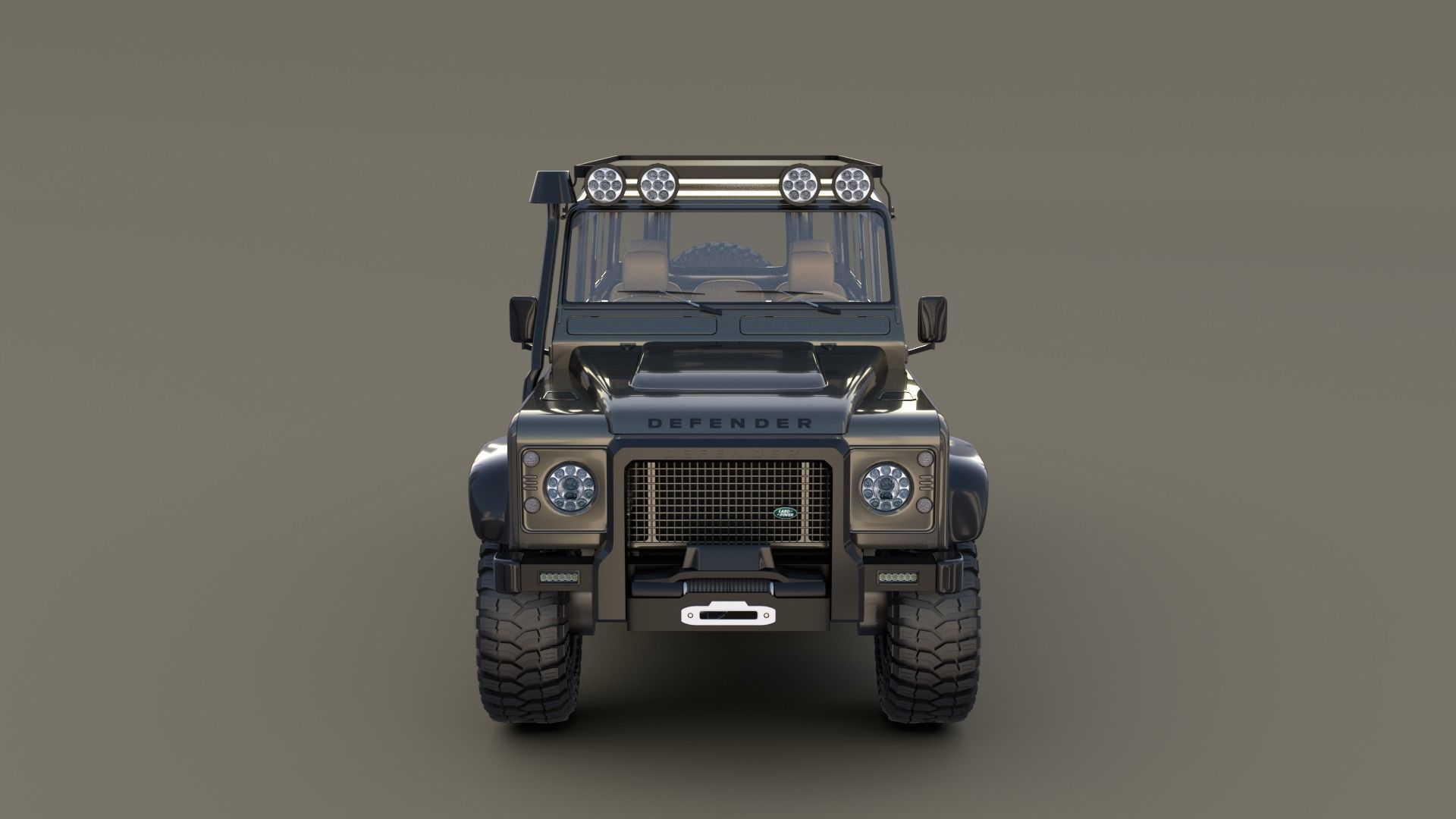 Land Rover Defender 110 Custom v1 3D model_35