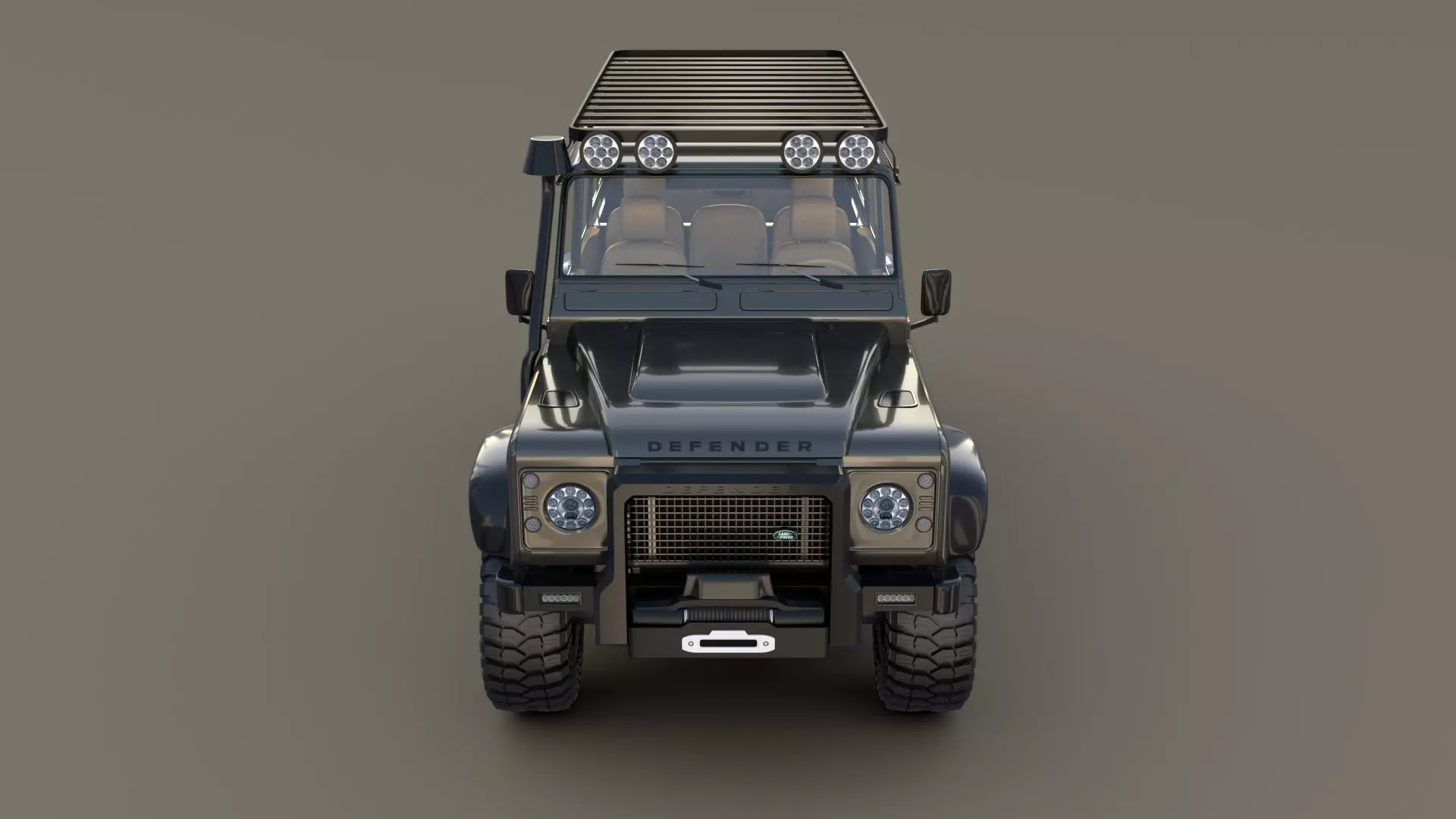 Land Rover Defender 110 Custom v1 3D model_0