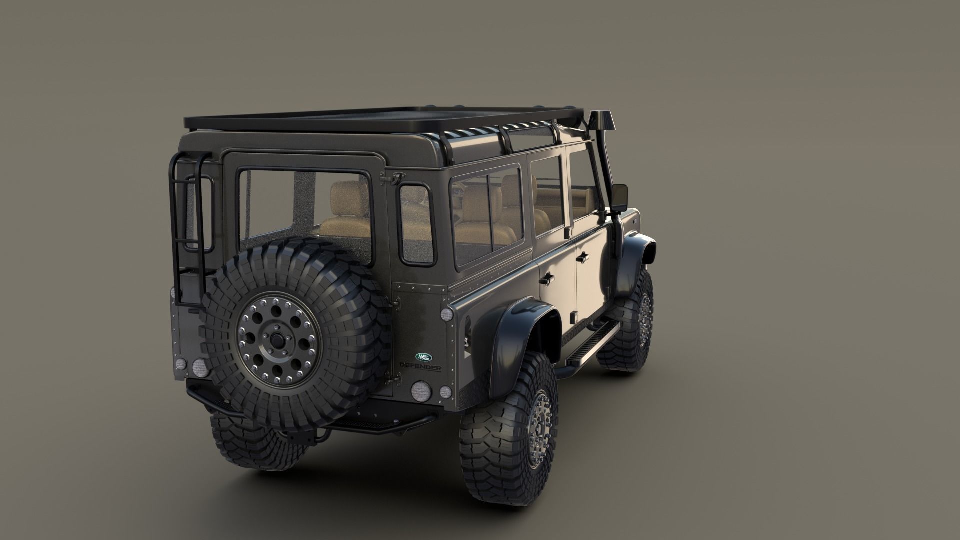 Land Rover Defender 110 Custom v1 3D model_2