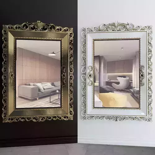 Frame living room with ornate