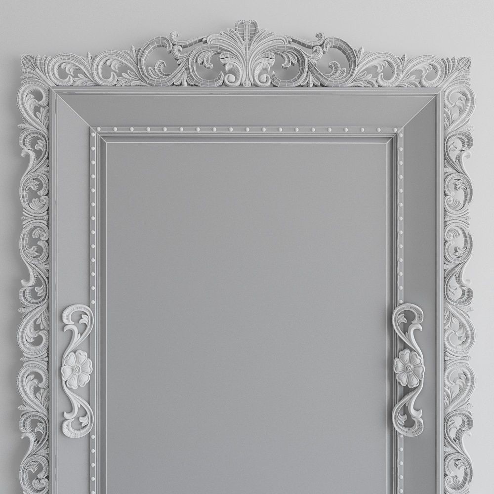 Frame living room with ornate 3D model_3