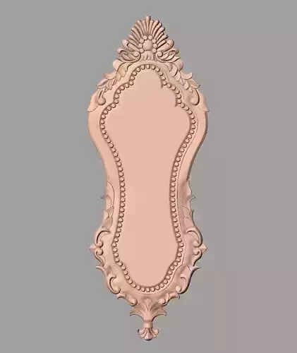 Door flower relief model STL format for CNC carving E495