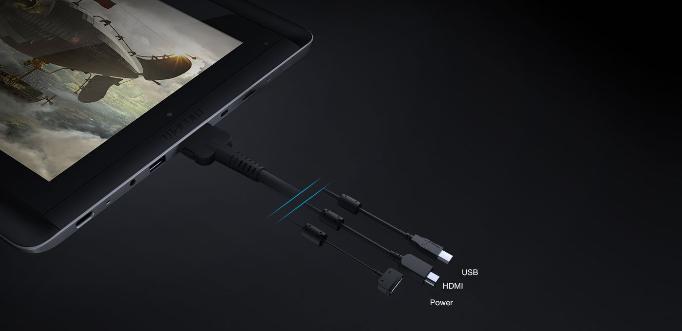 Wacom cintiq Low-poly 3D model_5