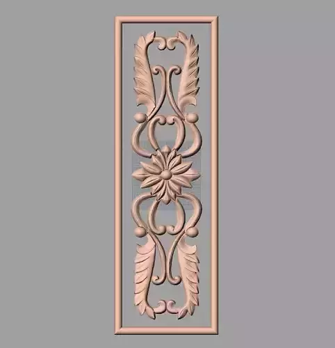 Door flower relief model STL format for CNC carving E491