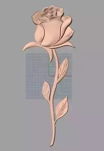 Door flower relief model STL format for CNC carving E489