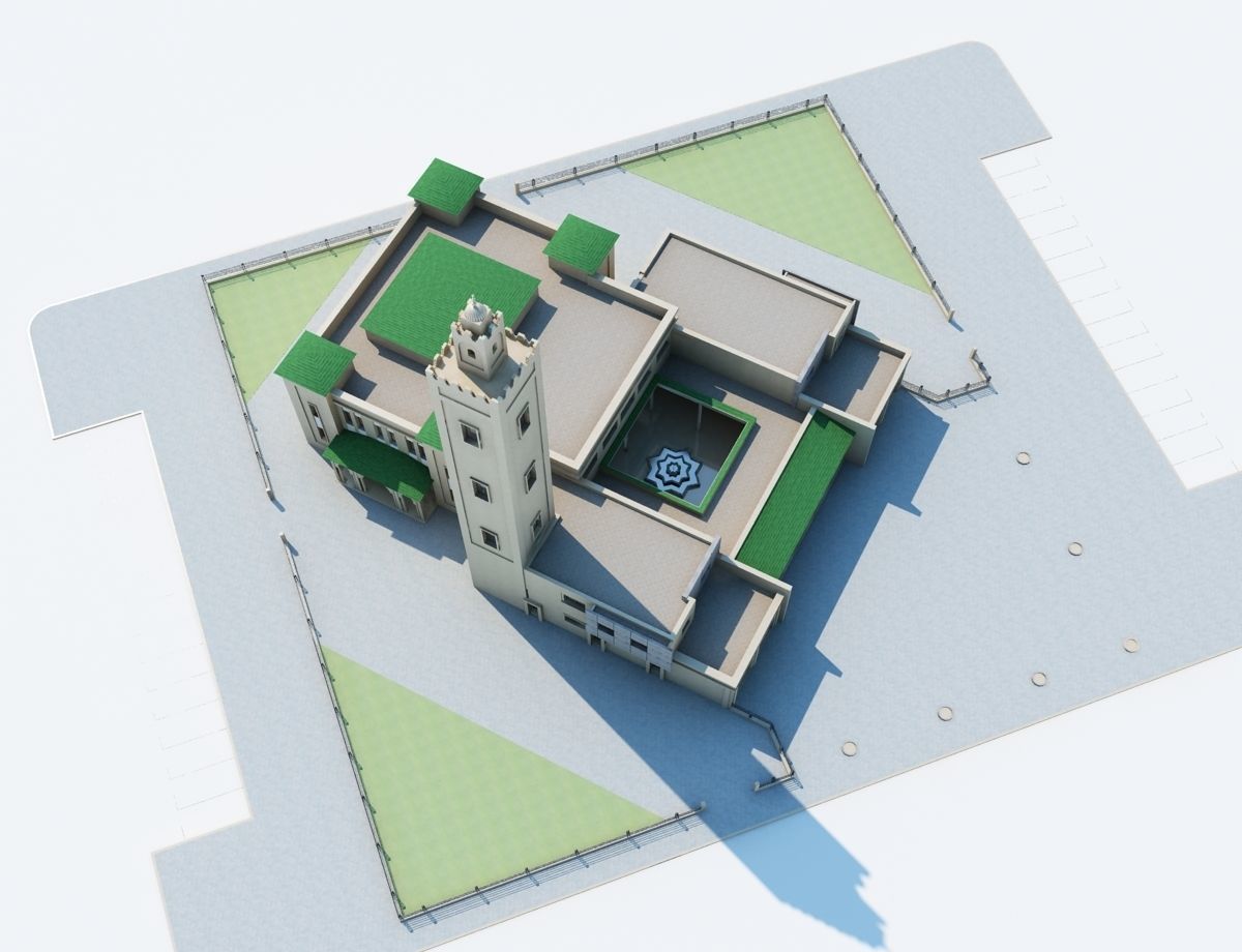Moroccan Mosque 3D model_5
