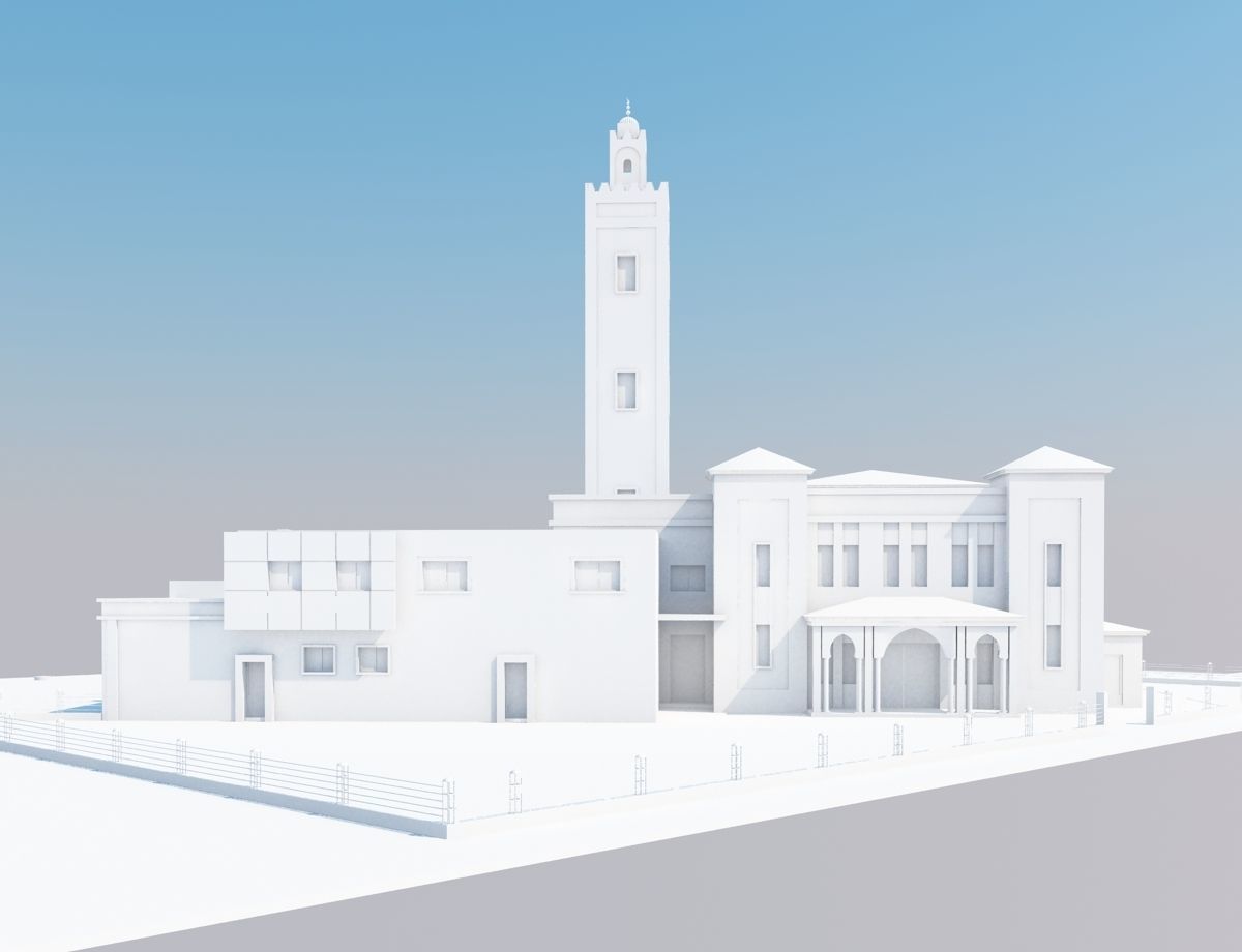 Moroccan Mosque 3D model_9