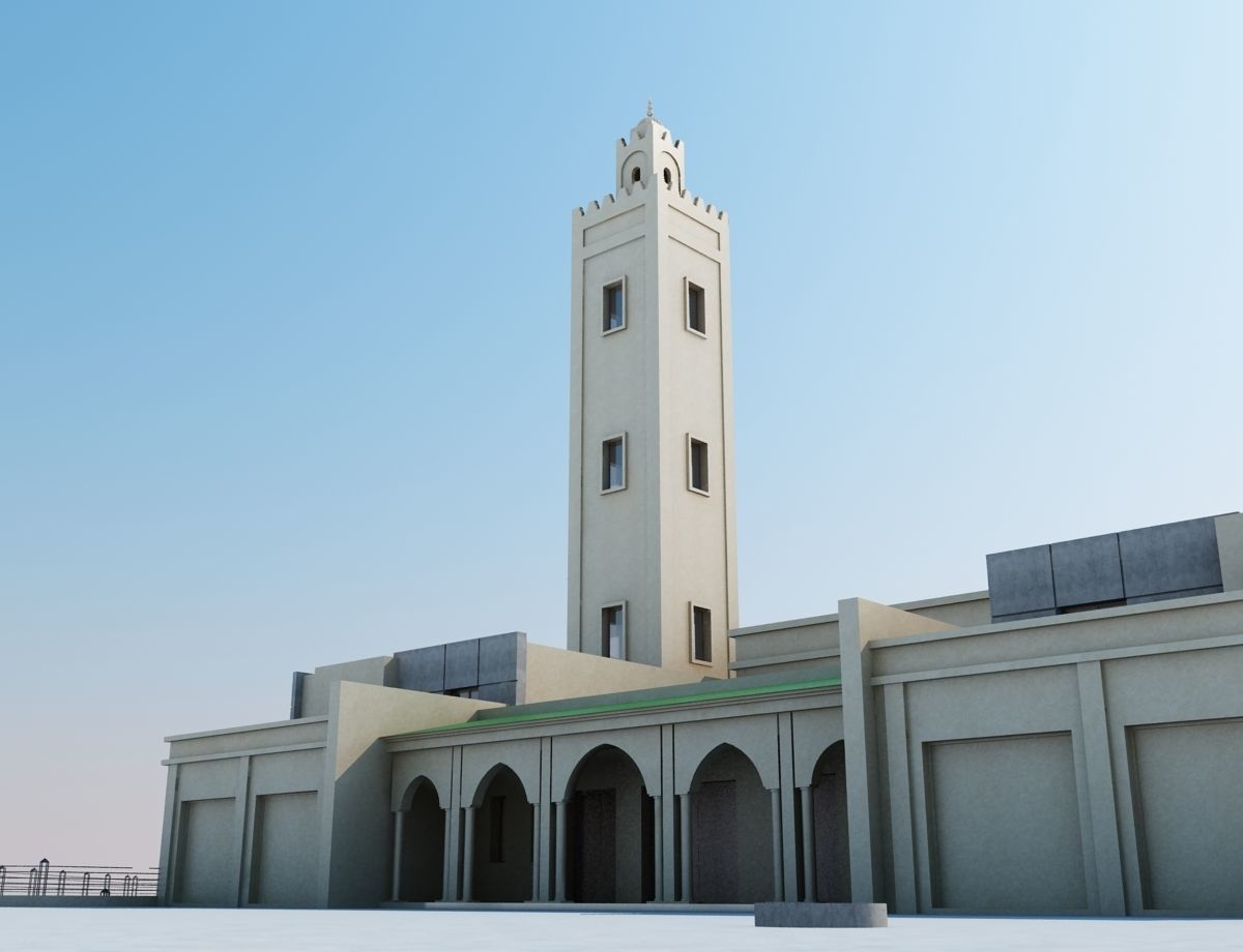 Moroccan Mosque 3D model_4