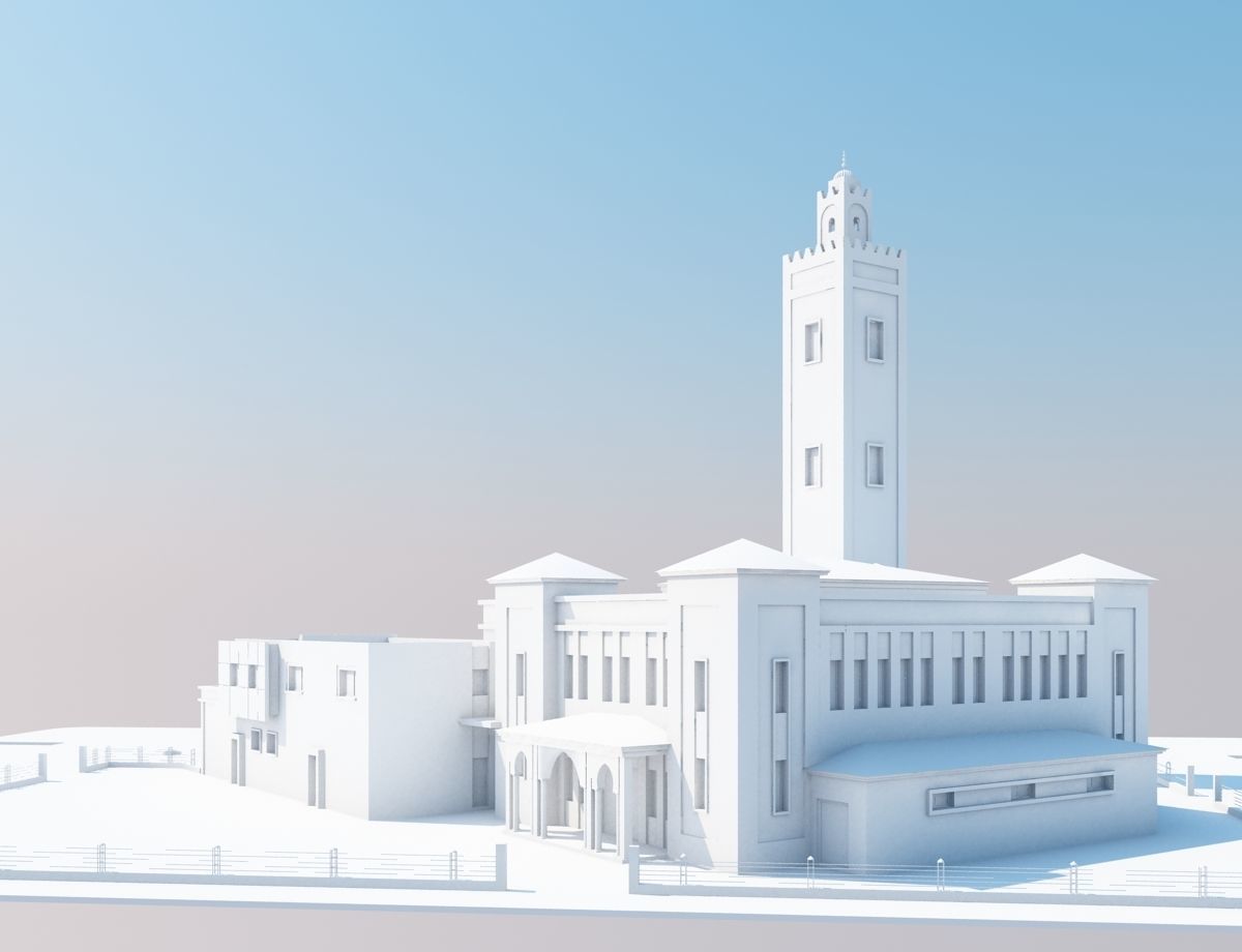 Moroccan Mosque 3D model_6
