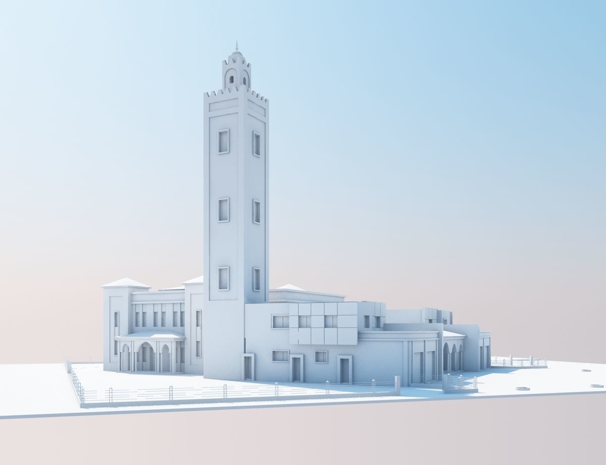 Moroccan Mosque 3D model_7