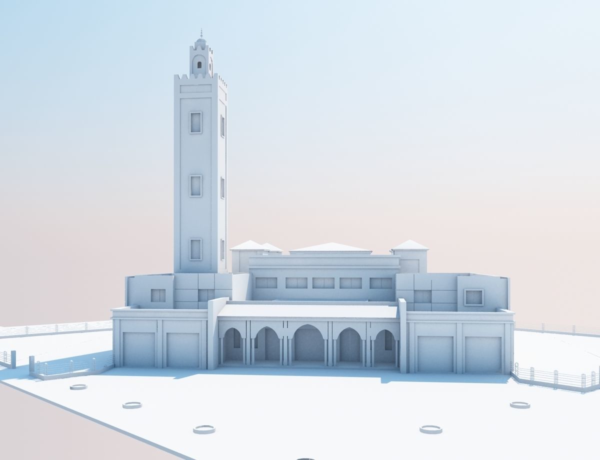 Moroccan Mosque 3D model_8