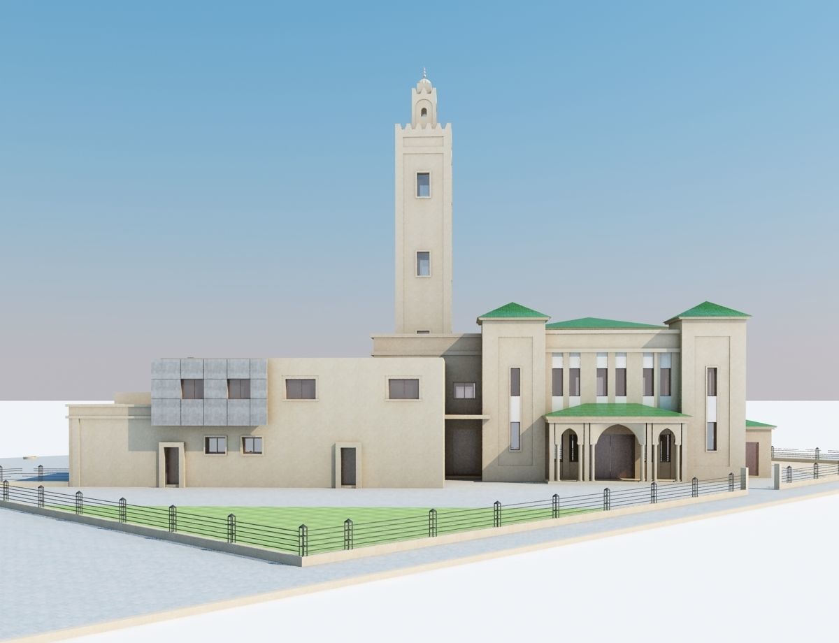Moroccan Mosque 3D model_3