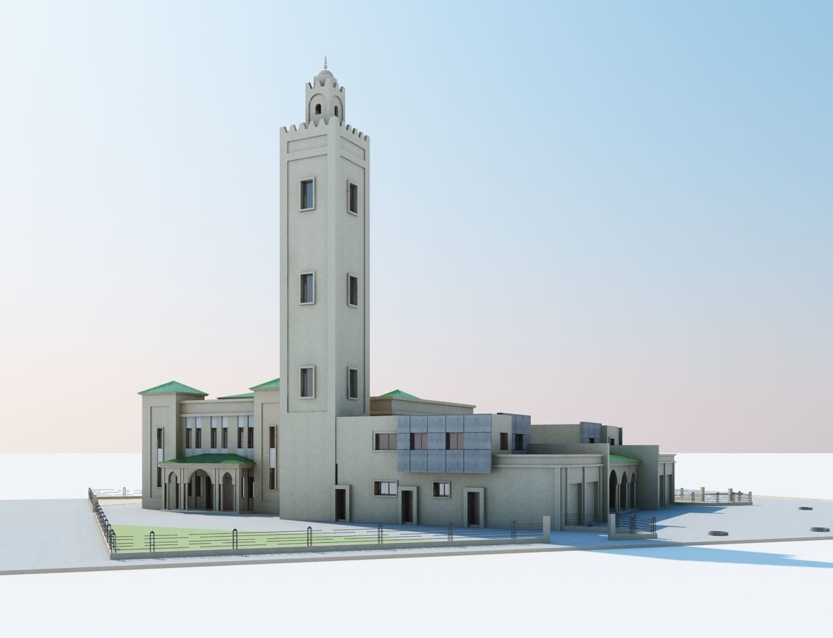 Moroccan Mosque 3D model_1