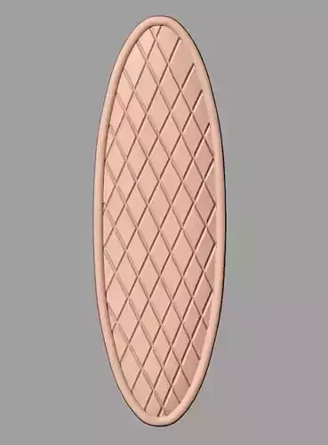 Door flower relief model STL format for CNC carving E476