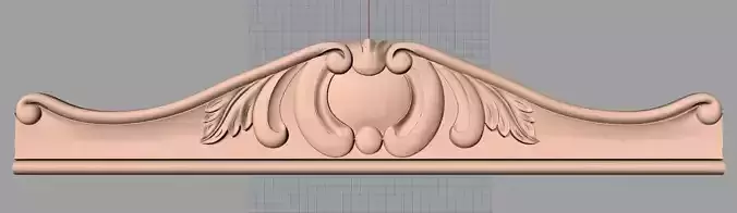 Door flower relief model STL format for CNC carving E471