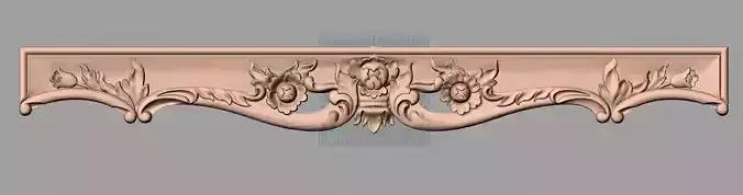Door flower relief model STL format for CNC carving E466