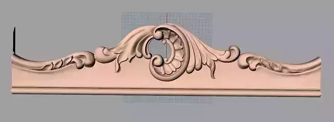 Door flower relief model STL format for CNC carving E464