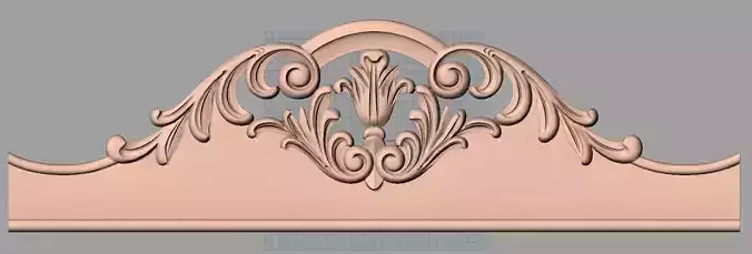Door flower relief model STL format for CNC carving E463