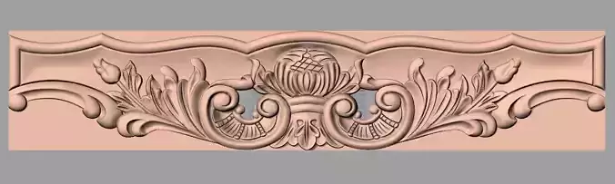 Door flower relief model STL format for CNC carving E462