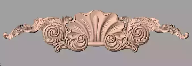 Door flower relief model STL format for CNC carving E459