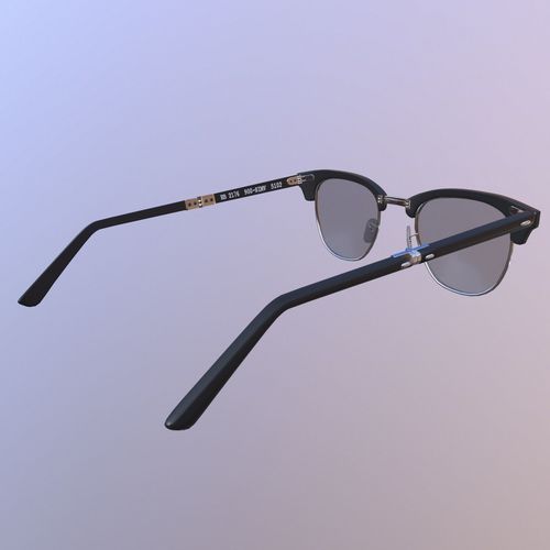 Sunglasses pair of Low-poly 3D model