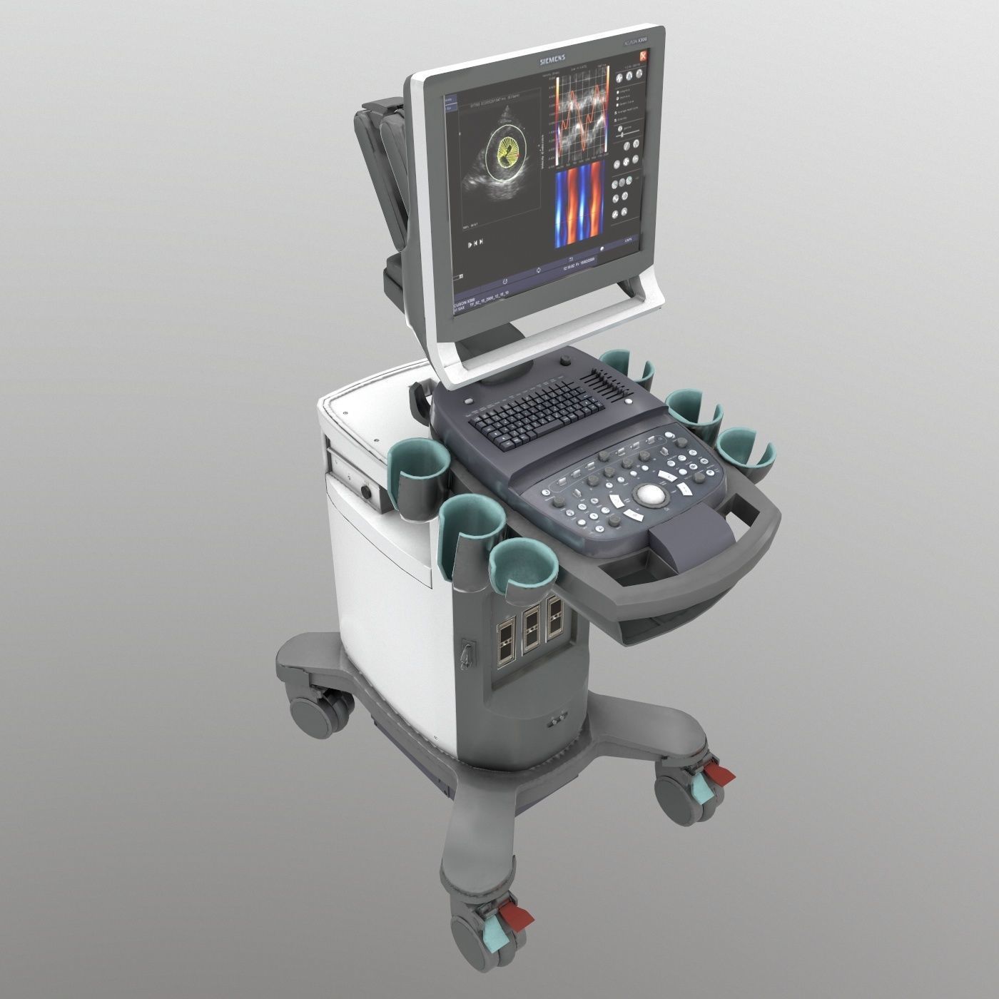 Ultrasound system Siemens-x300pe Low-poly 3D model_6