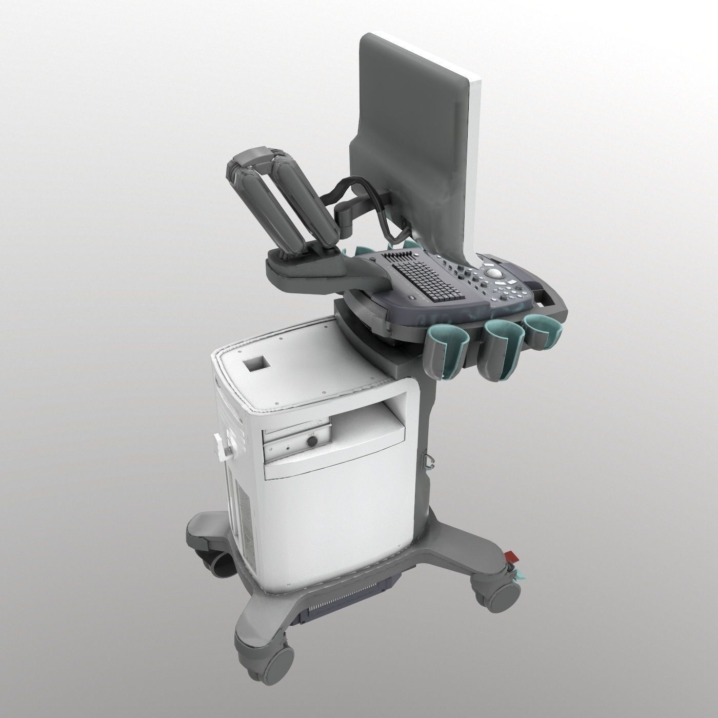 Ultrasound system Siemens-x300pe Low-poly 3D model_2