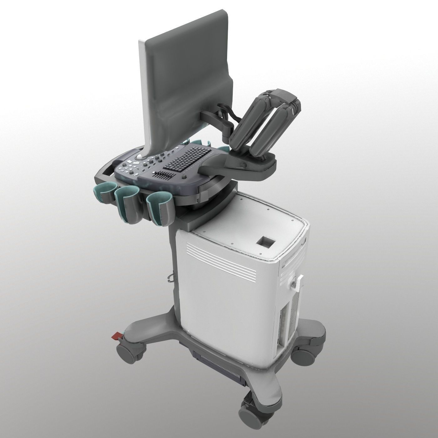 Ultrasound system Siemens-x300pe Low-poly 3D model_1
