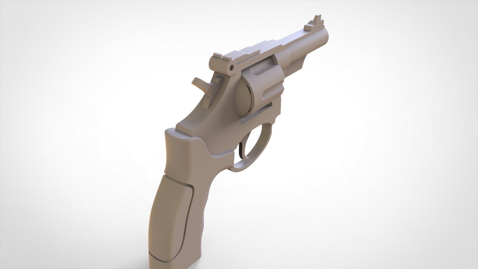 Revolver 3D model_5