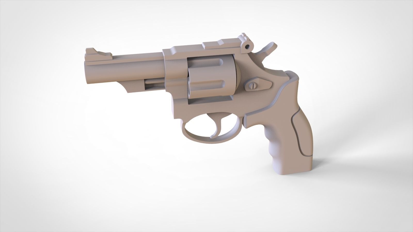 Revolver 3D model_2