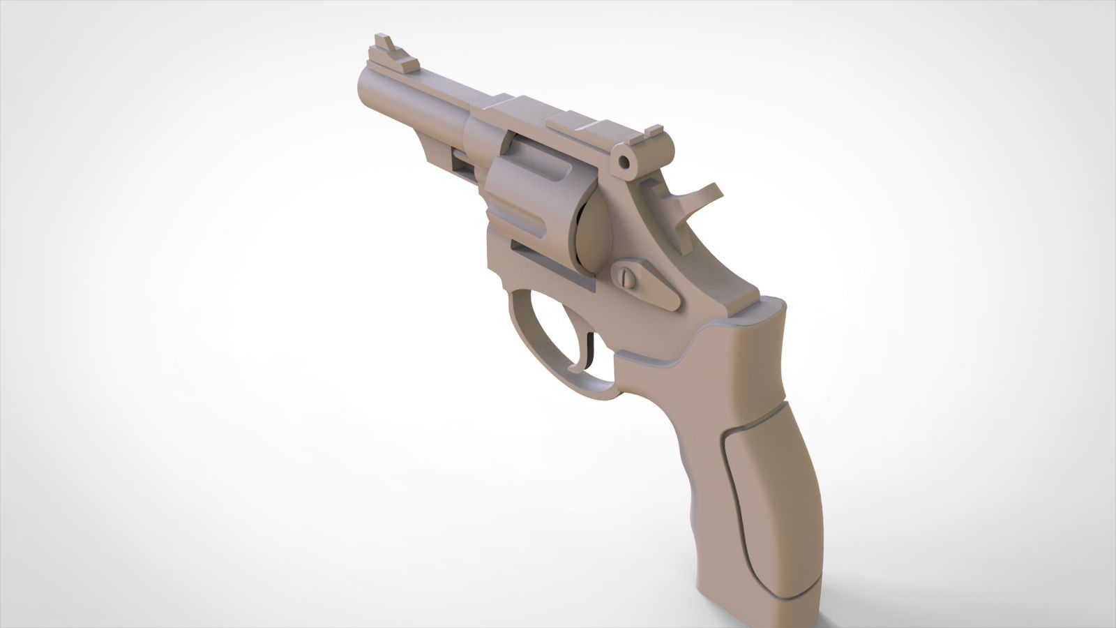 Revolver 3D model_6