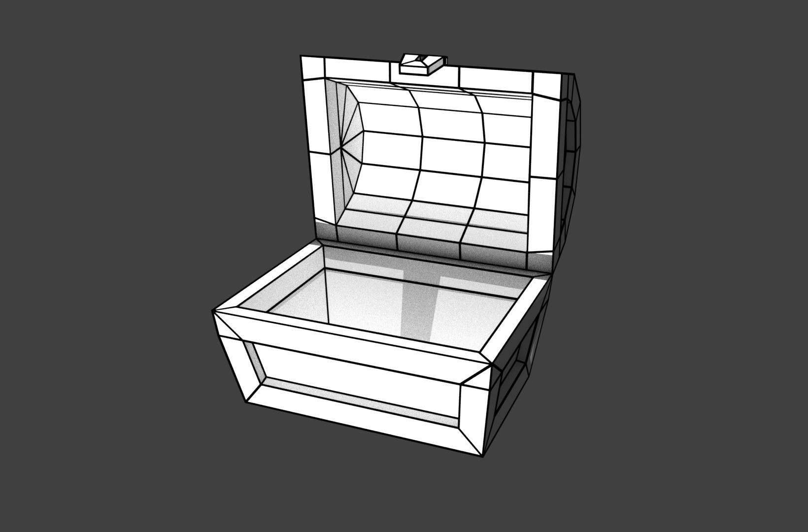 chests silver golden low poly Low-poly 3D model_5