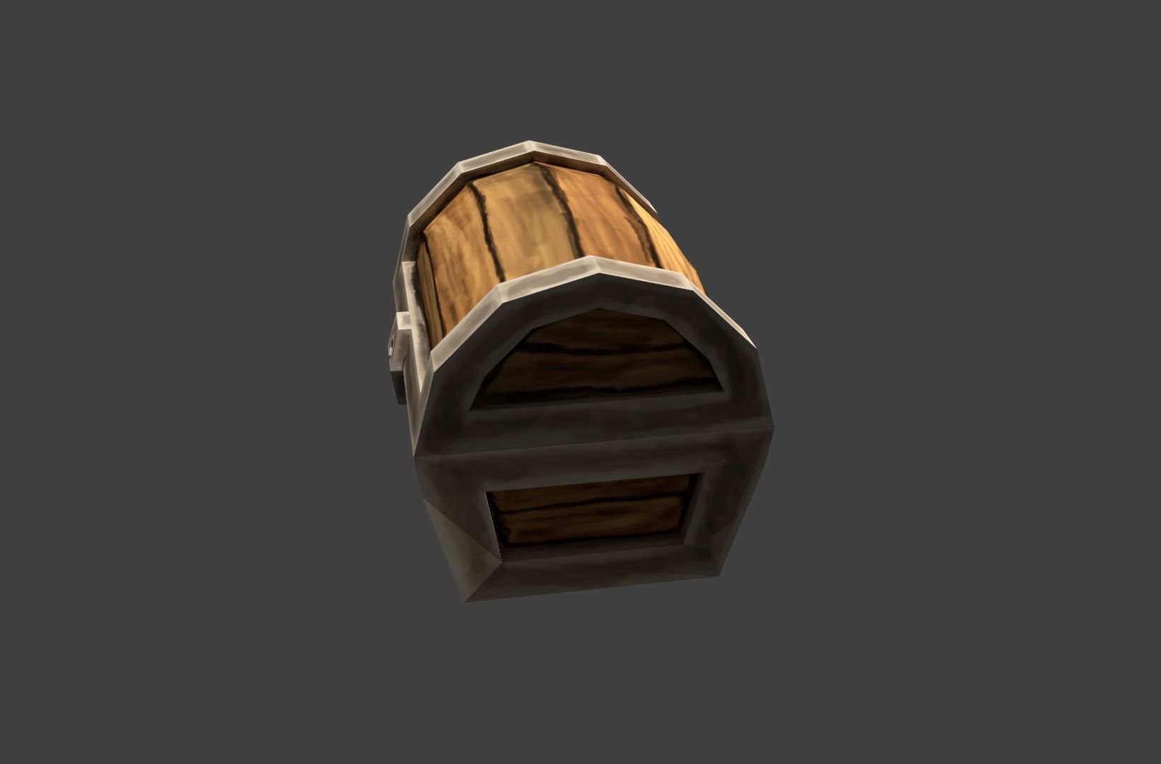 chests silver golden low poly Low-poly 3D model_9
