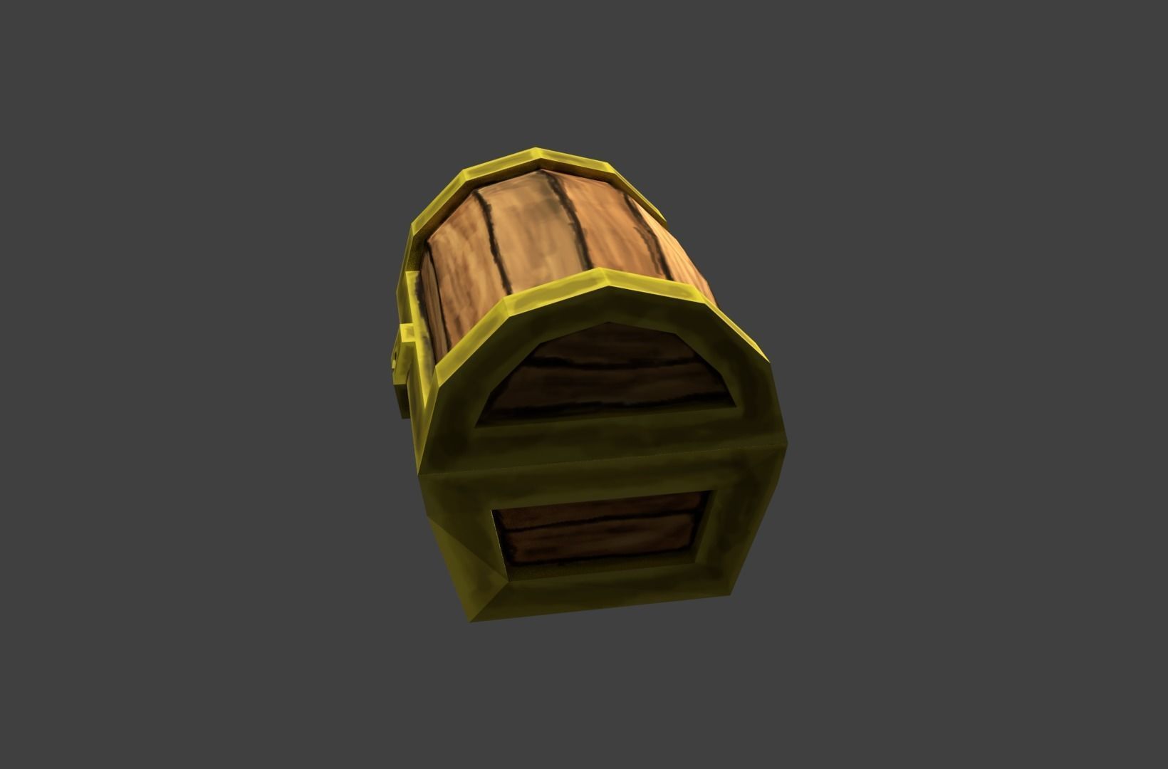 chests silver golden low poly Low-poly 3D model_10