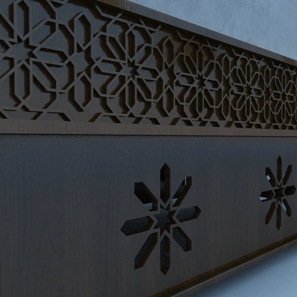 Traditional Moroccan Table 3D model_4