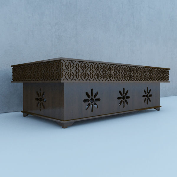 Traditional Moroccan Table 3D model_3
