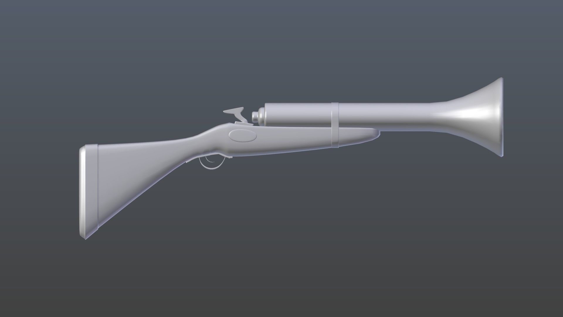 Retro gun 3D model_9