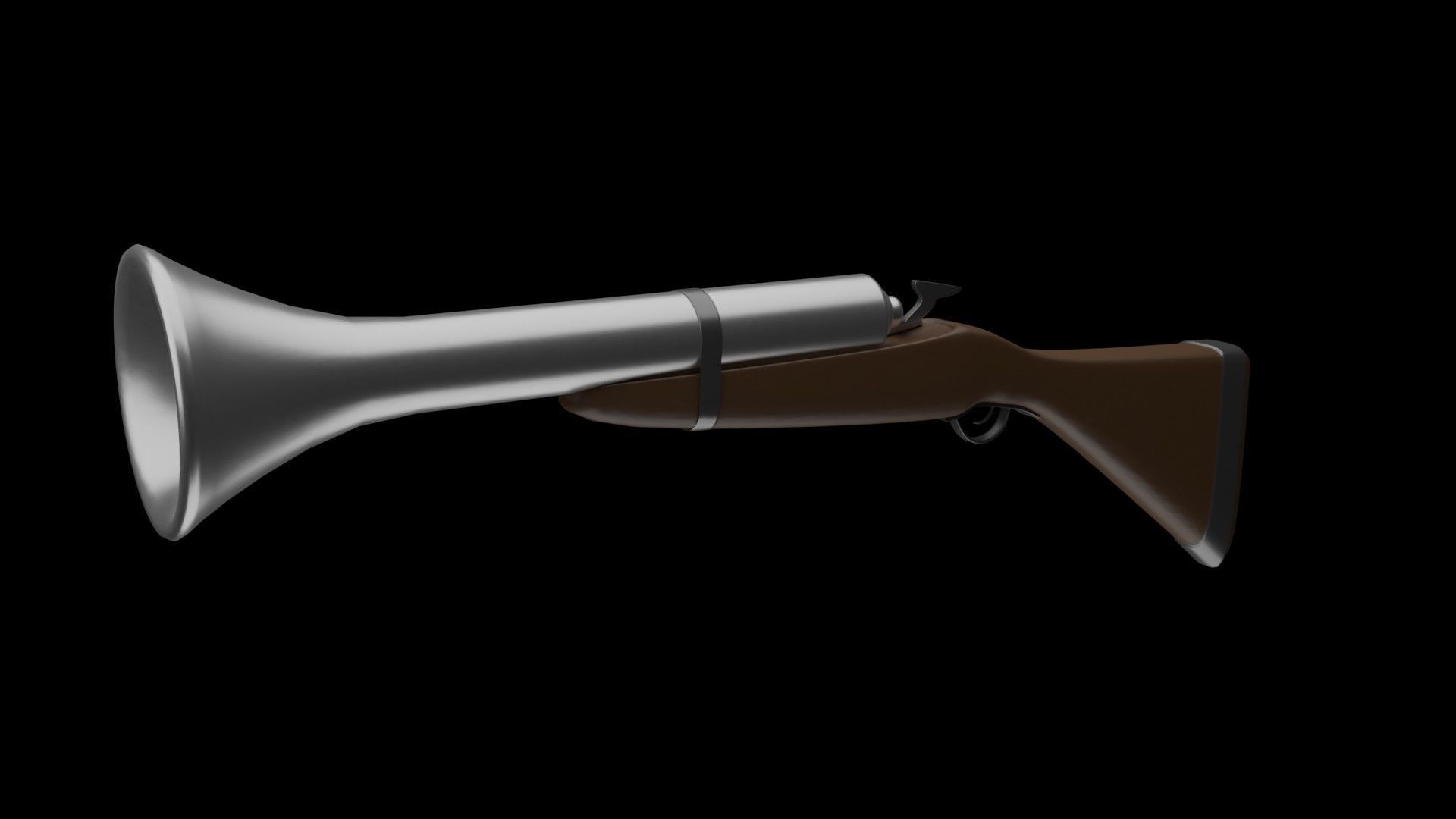 Retro gun 3D model_8