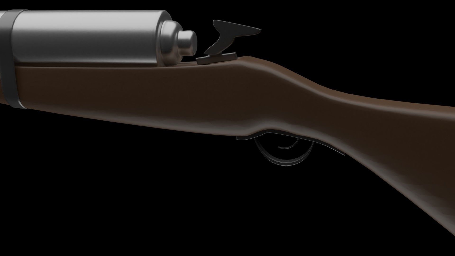 Retro gun 3D model_4