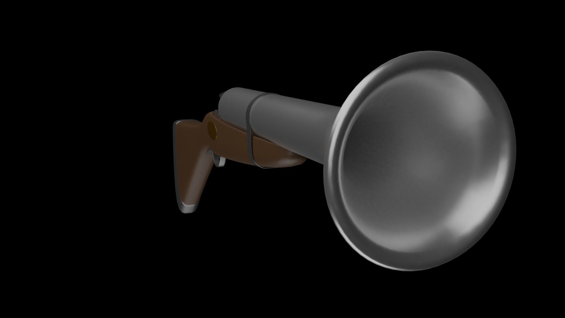 Retro gun 3D model_3