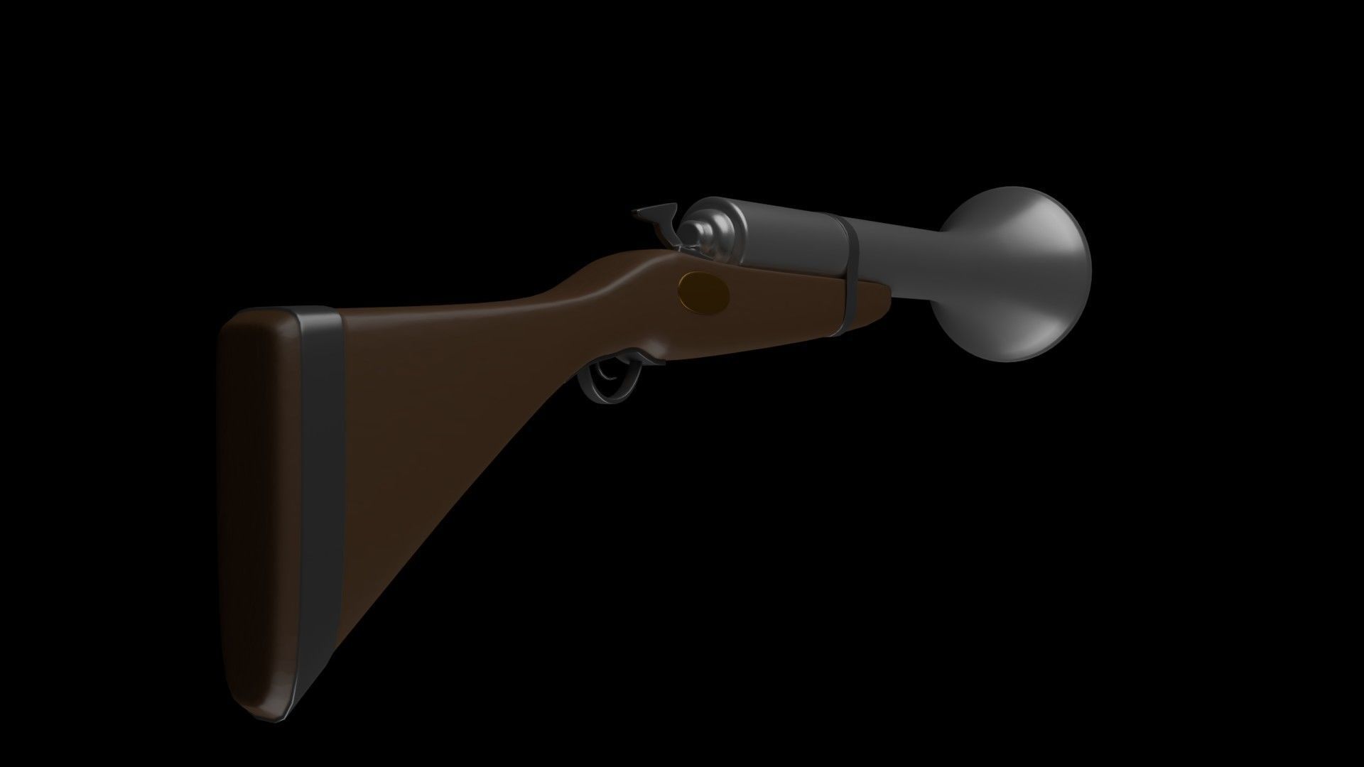Retro gun 3D model_6
