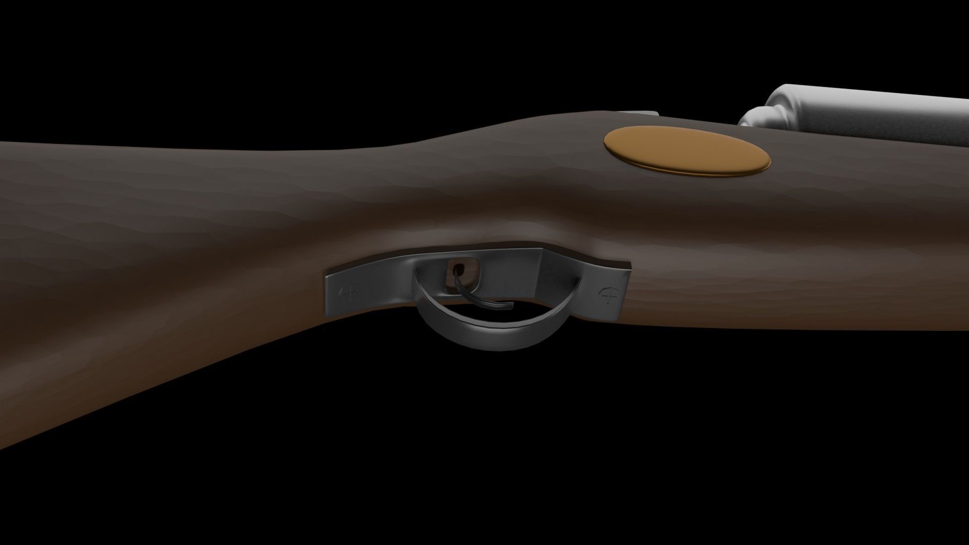 Retro gun 3D model_7