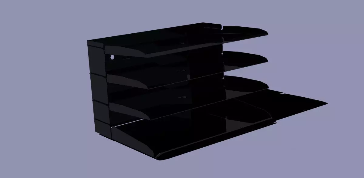 Box for papers Free 3D model