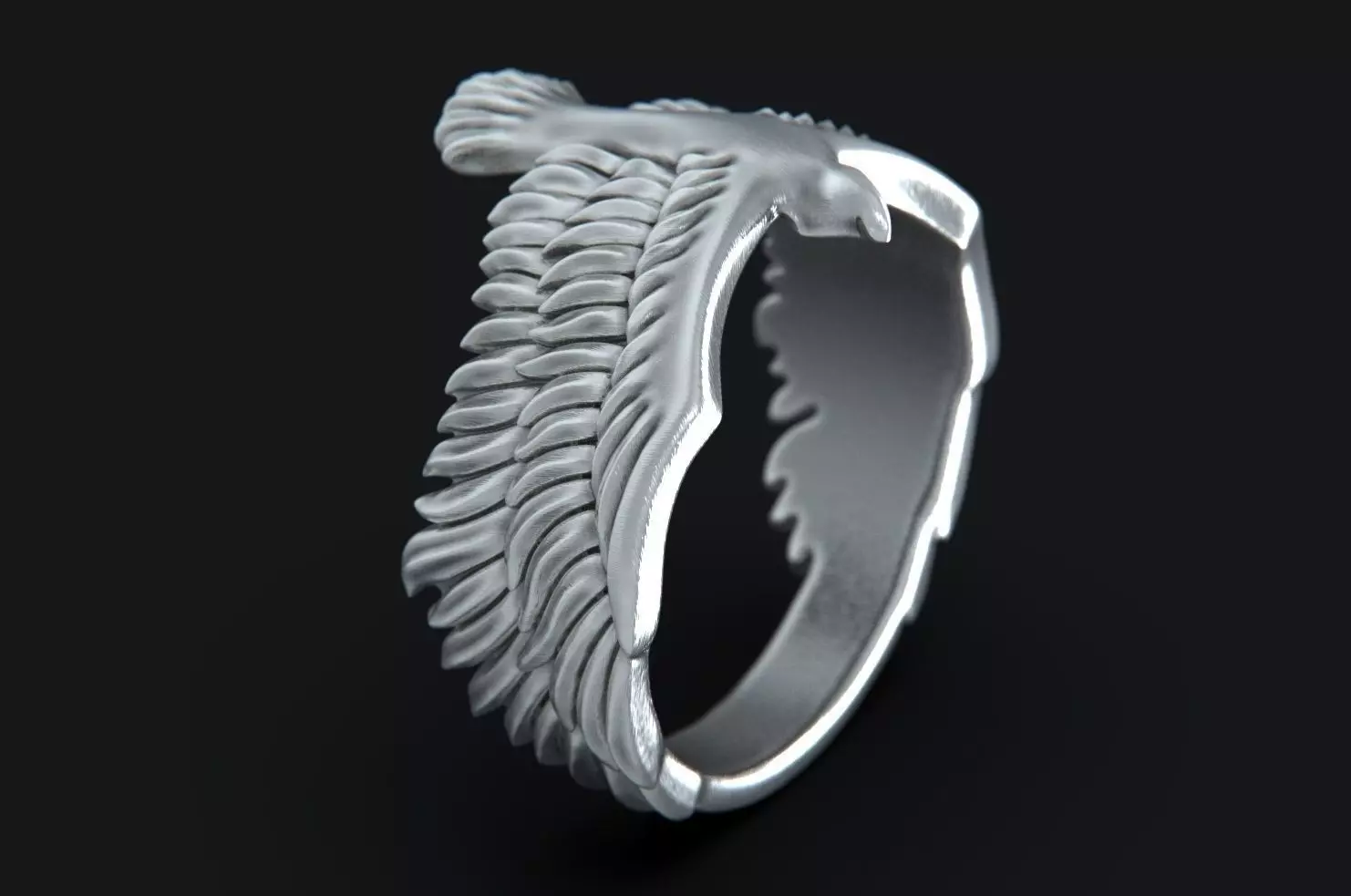 Eagle Ring 3D print model_0